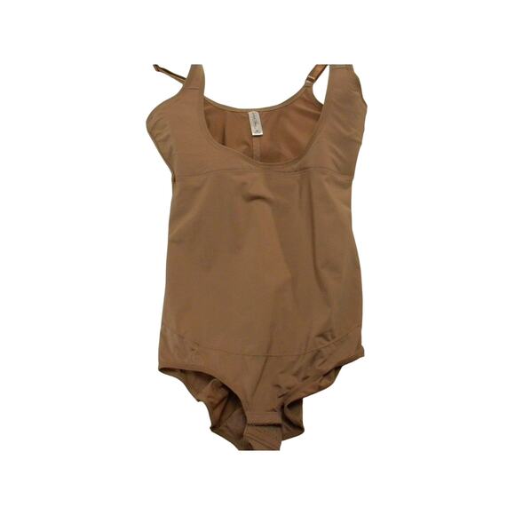Marilyn Monroe Shapewear Brown Bodysuit‎ Tummy Control Panel 1X Smoothing Event - Picture 1 of 4